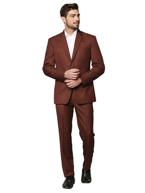 raymond orange notch lapel 2-piece suit
