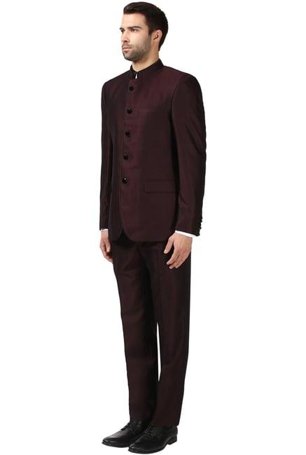 raymond wine contemporary fit suit