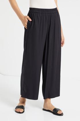 rayon pants for women - charcoal