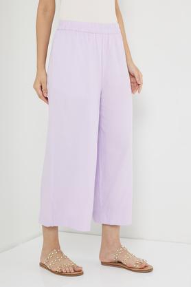 rayon pants for women - lilac