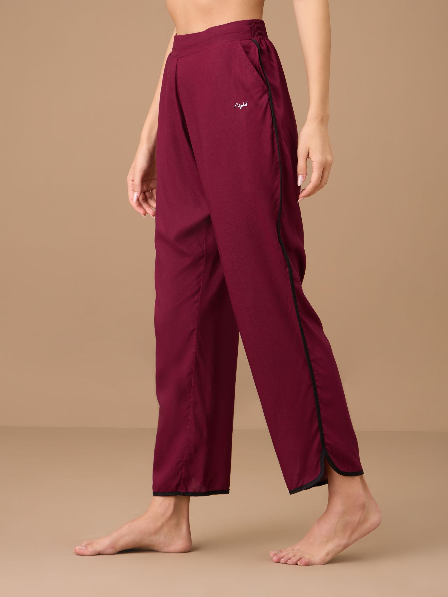 rayon sleep pajama - nys130 - wine