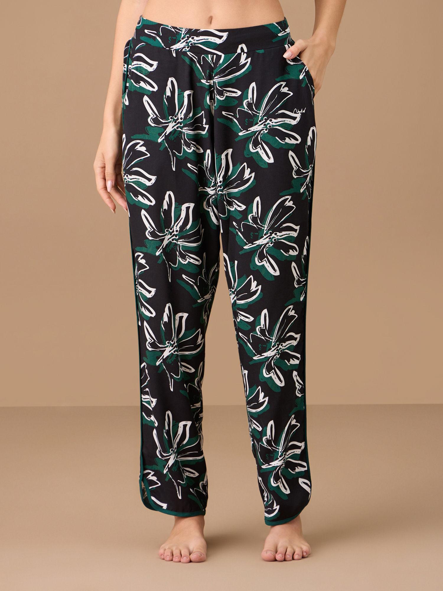 rayon sleep pajama - nys130 -green print