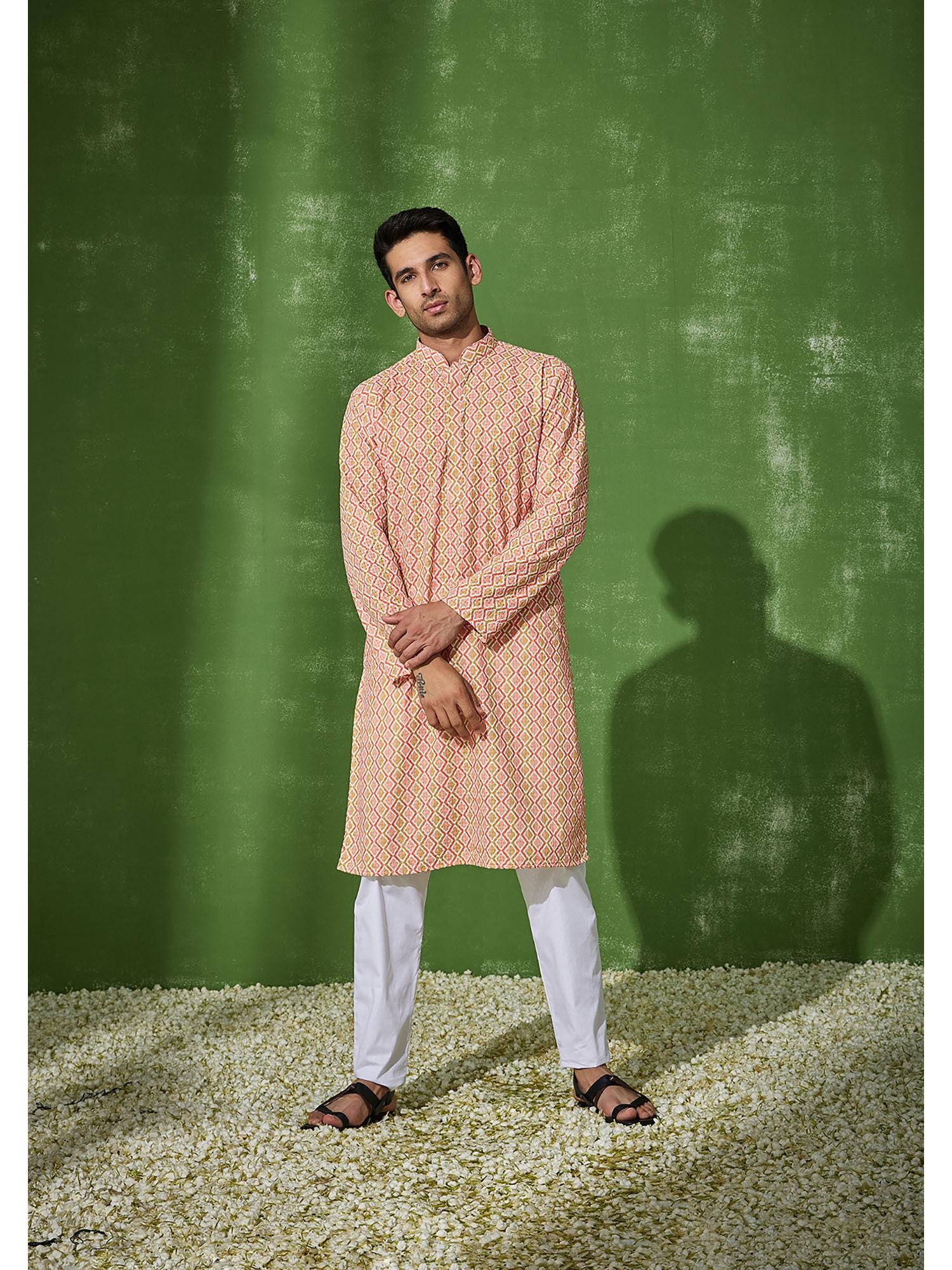 razik cotton straight men kurta