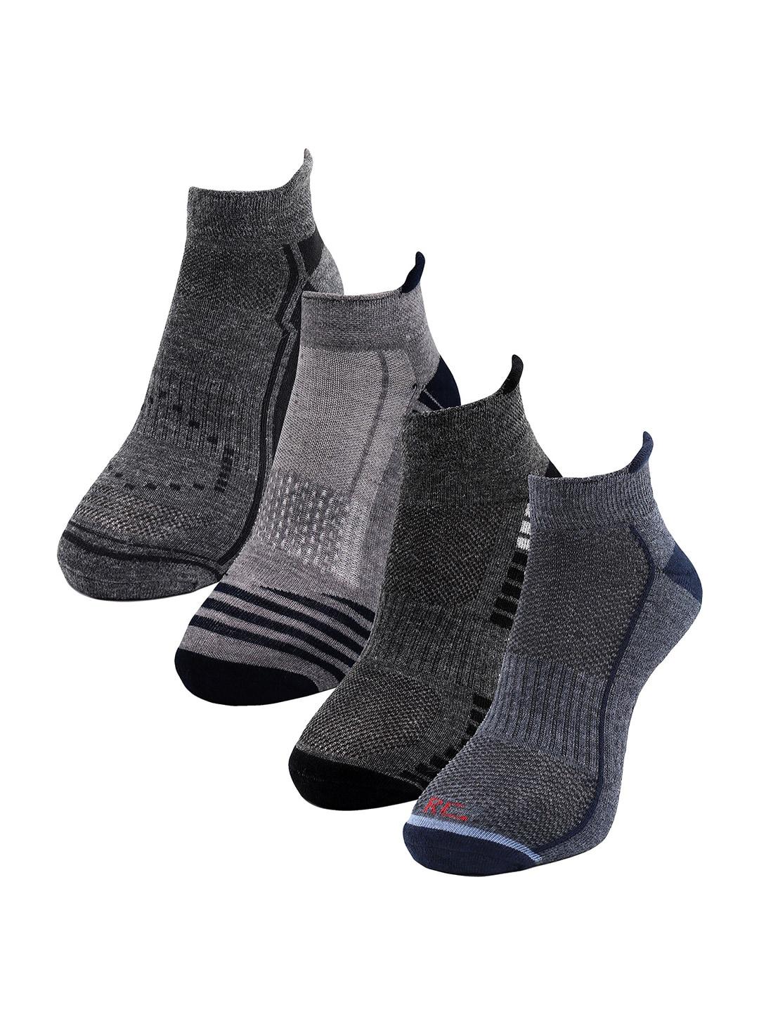 rc. royal class men pack of 4 patterned ankle-length socks