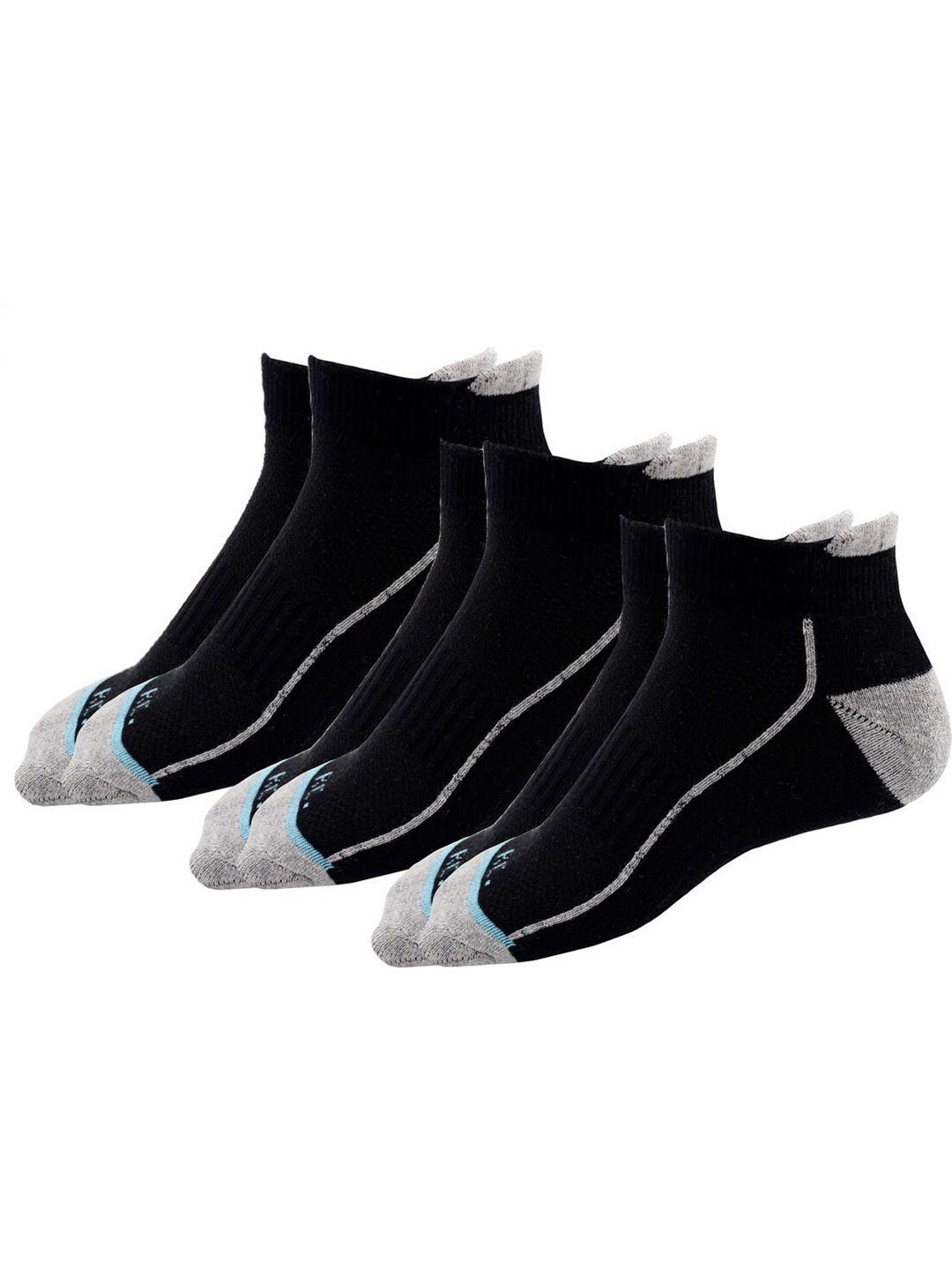 rc. royal class men pack of 3 patterned ankle length sports socks