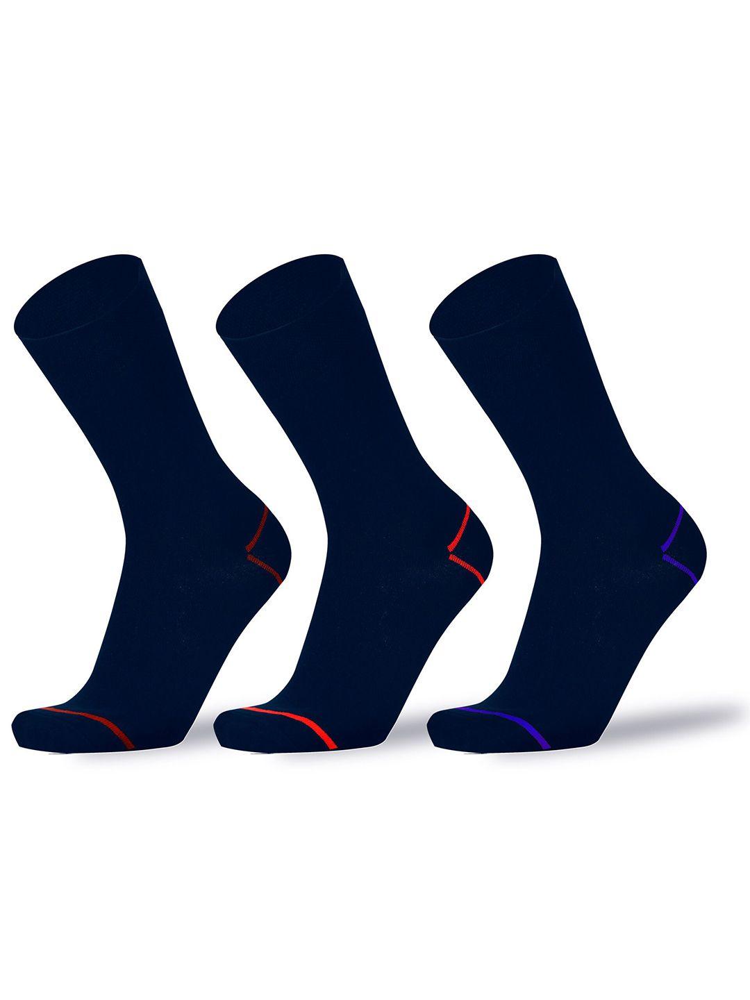rc. royal class men pack of 3 patterned organic cotton calf length socks