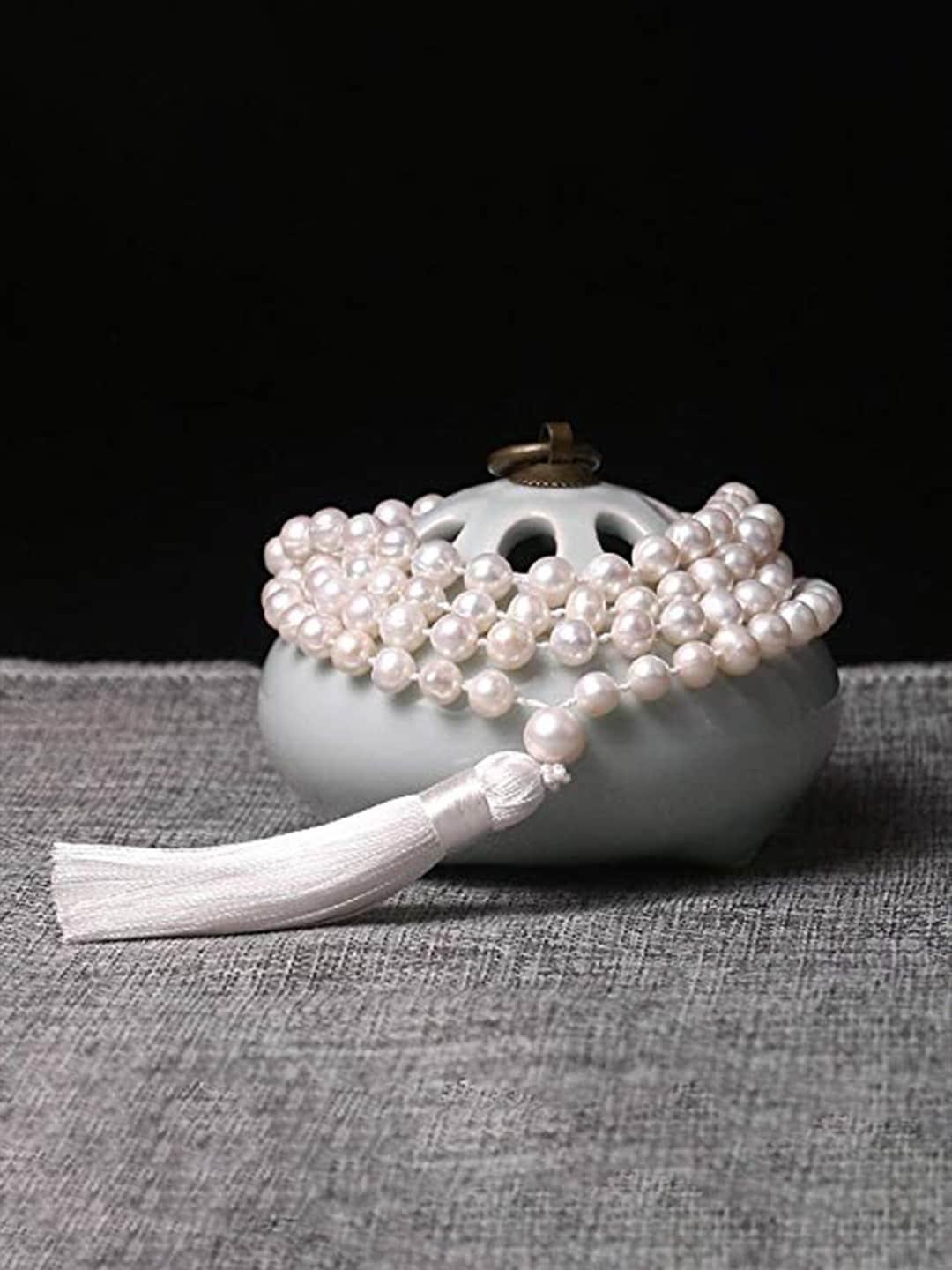 rdk unisex minimal pearl beaded rosary