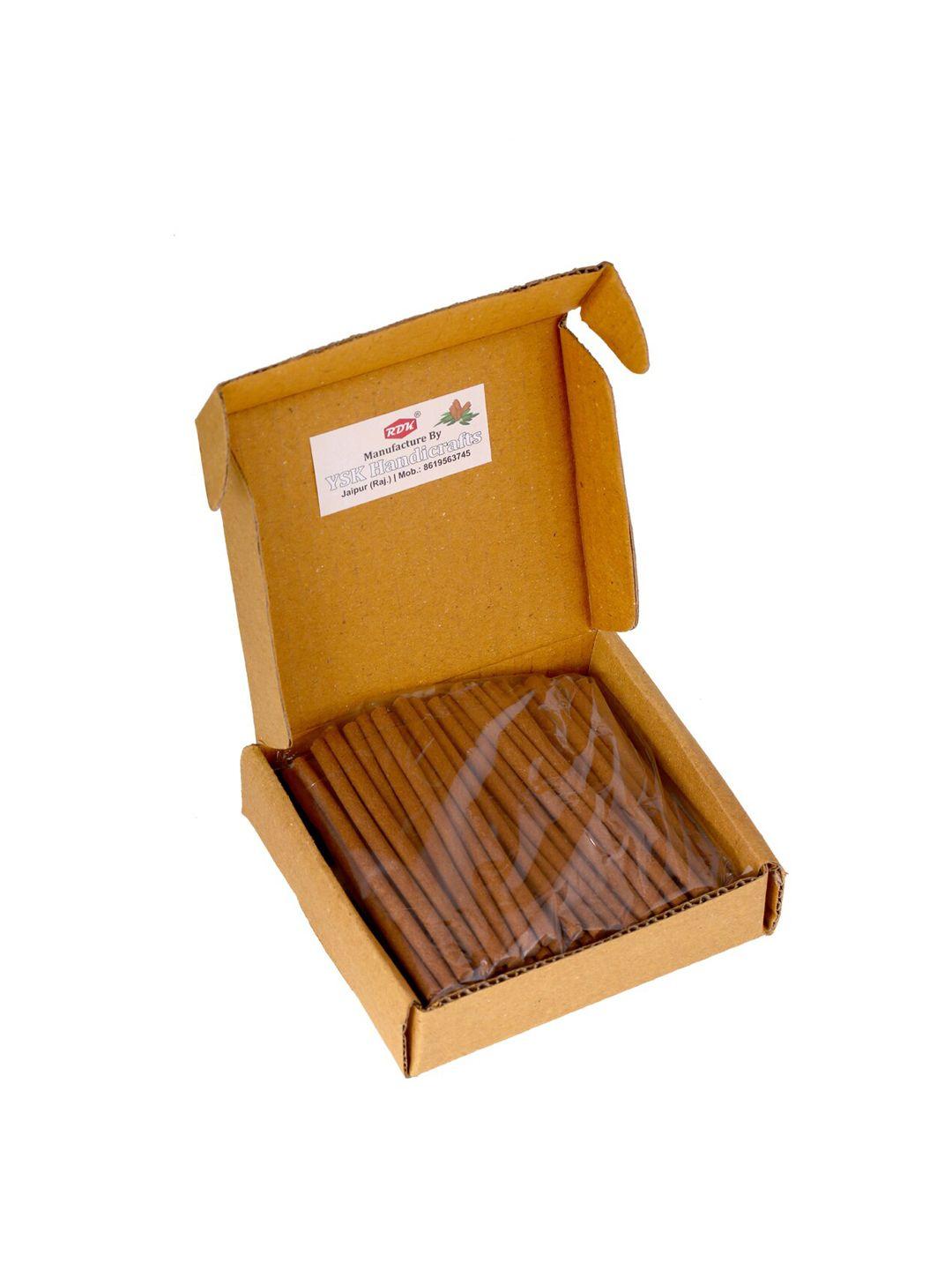rdk sandalwood flavour charcoal free ayurvedic dhoop sticks with holder-200 gram