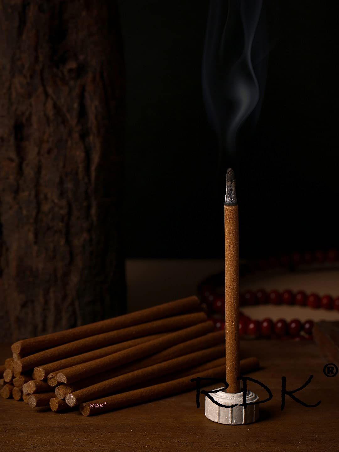 rdk set of 200 gms beige colored natural kasturi fragrance incense sticks