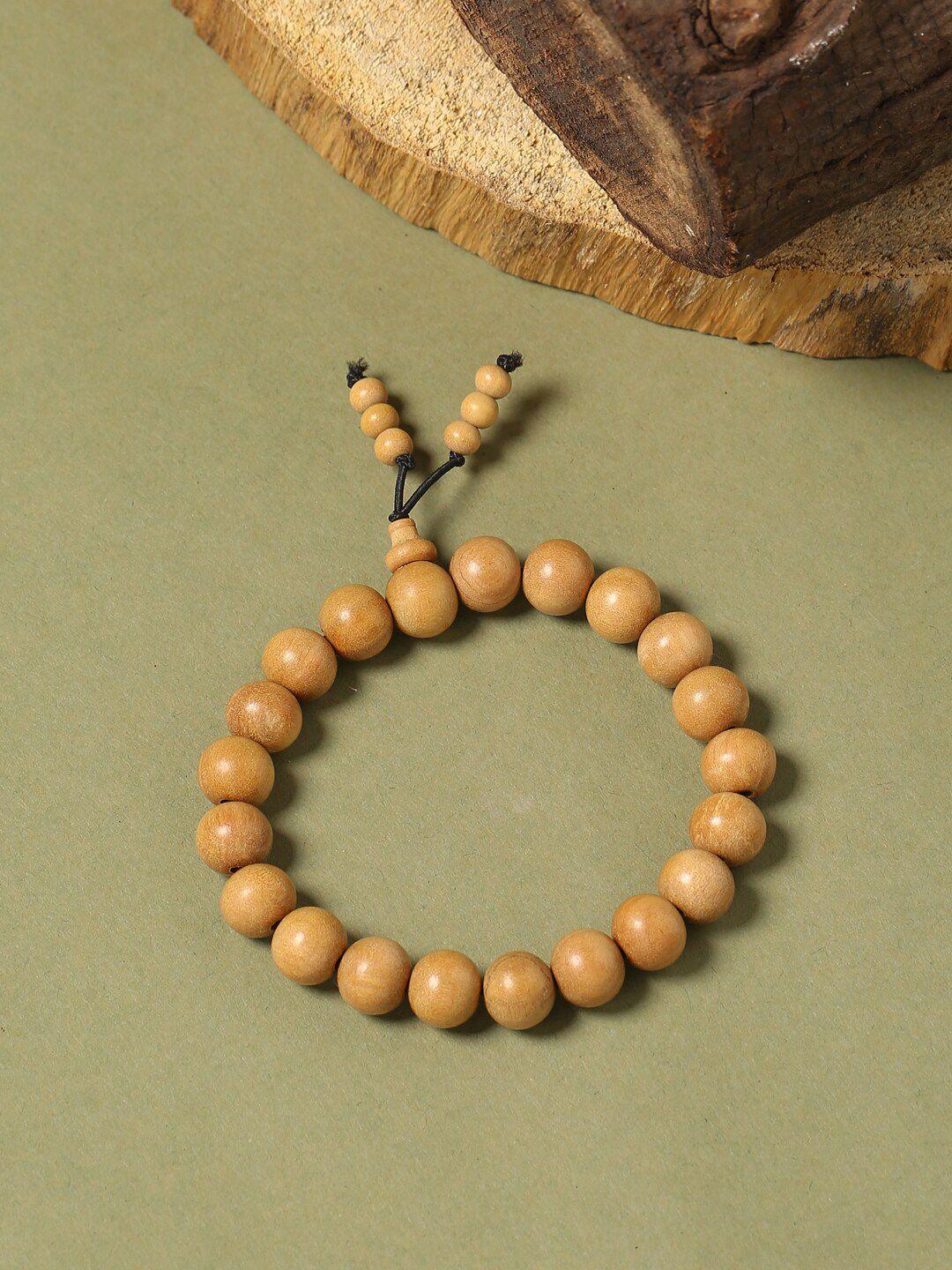 rdk unisex beige sandalwood beaded bracelet