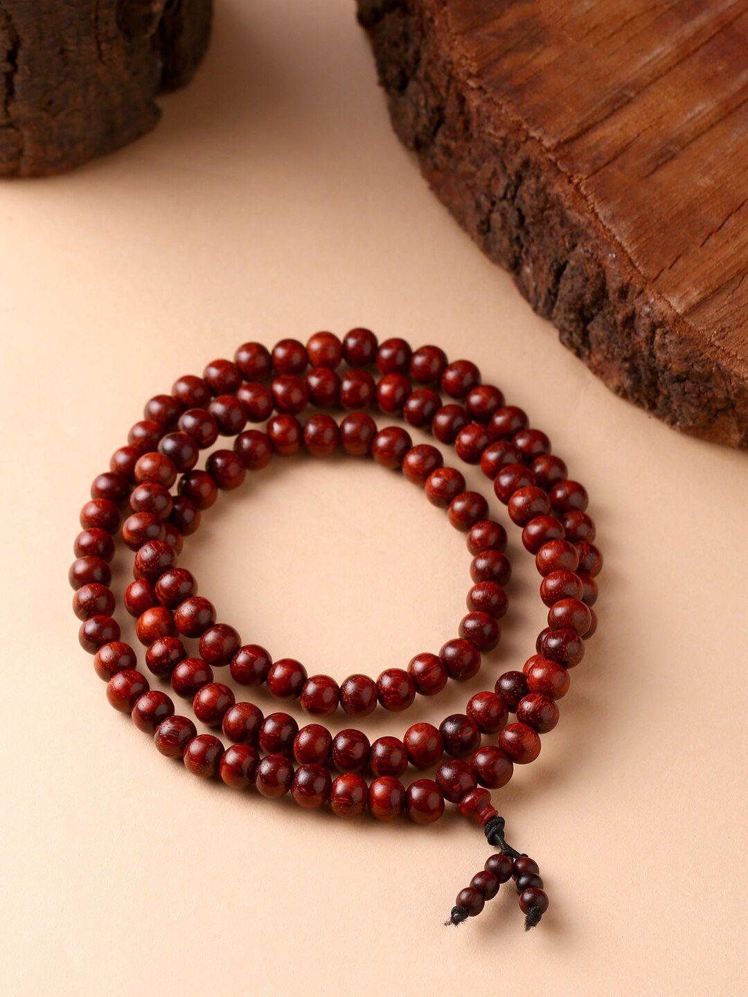 rdk unisex maroon synthetic handcrafted chain