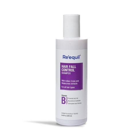re'equil hair fall control shampoo with vitamin b3, b5, & b7 (biotin)