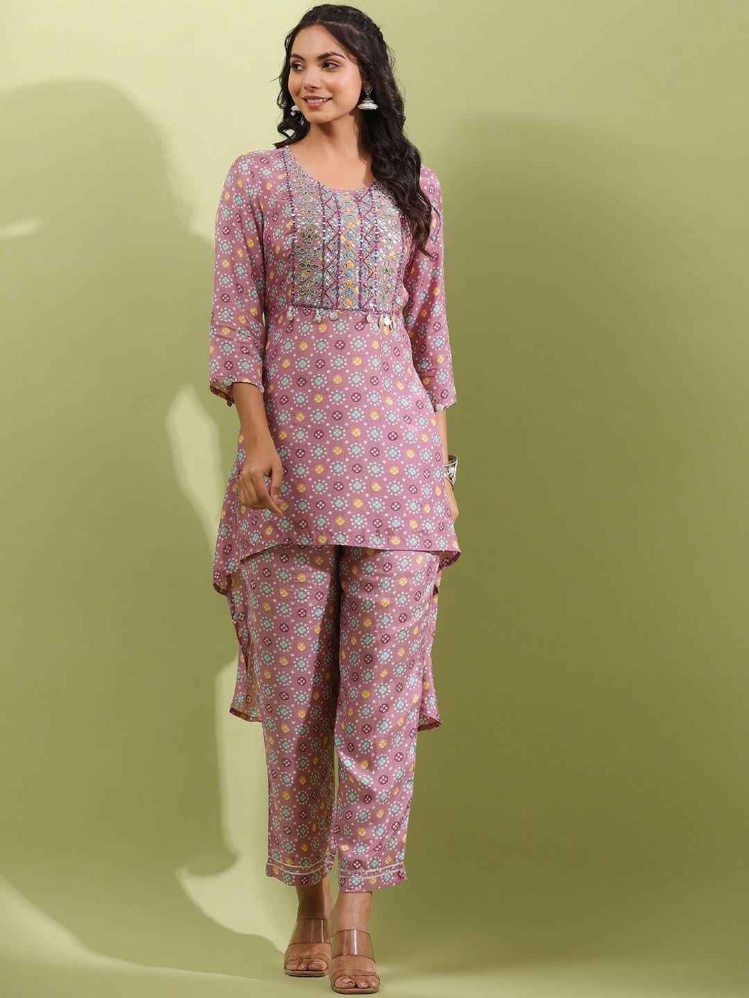 readiprint fashions ethnic motifs printed kurta & trouser