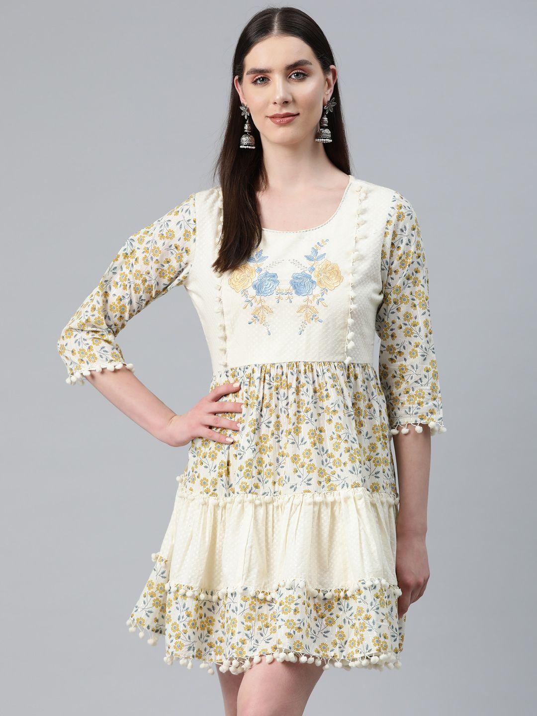 readiprint-fashions-floral-print-with-pom-pom-detail-a-line-dress