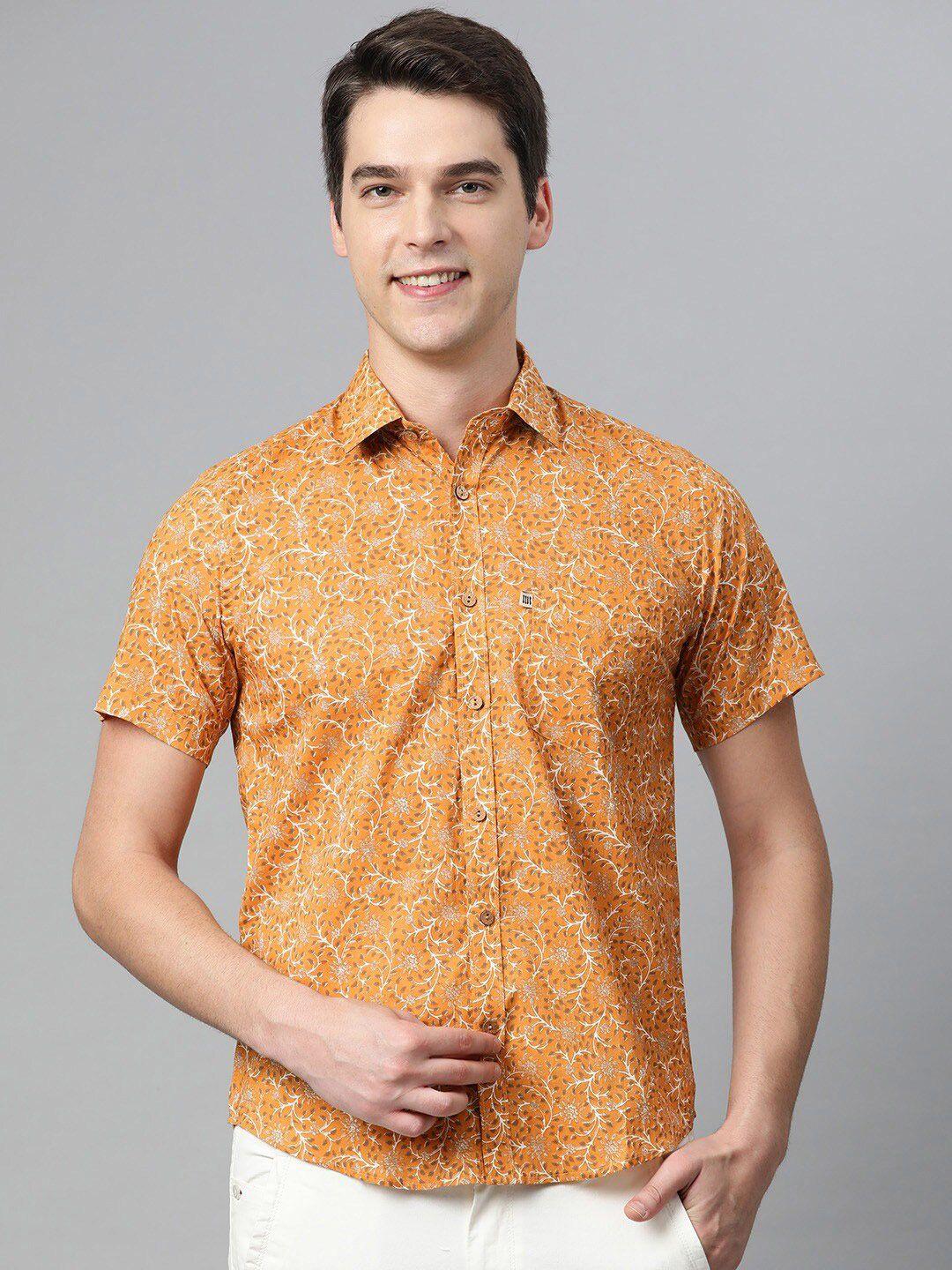 readiprint fashions men floral printed cotton comfort opaque casual shirt