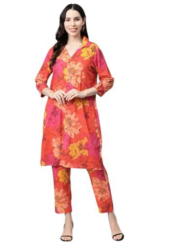 readiprint fashions a line style cotton fabric co-ord set (red_xxl)