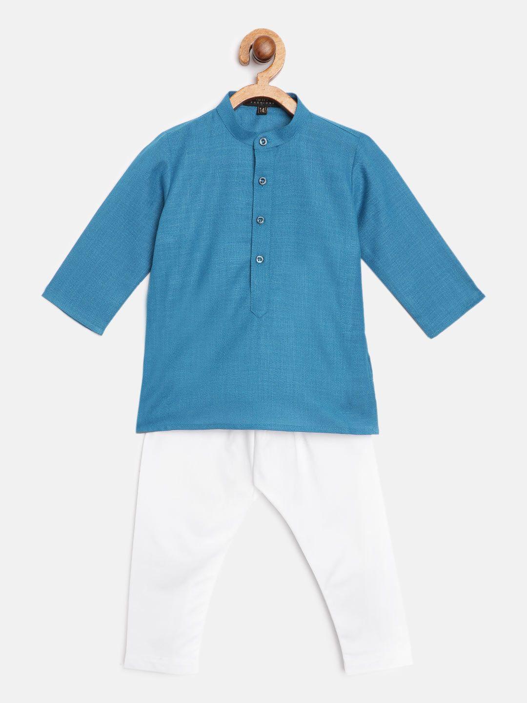 readiprint fashions boys blue kurta with pyjamas