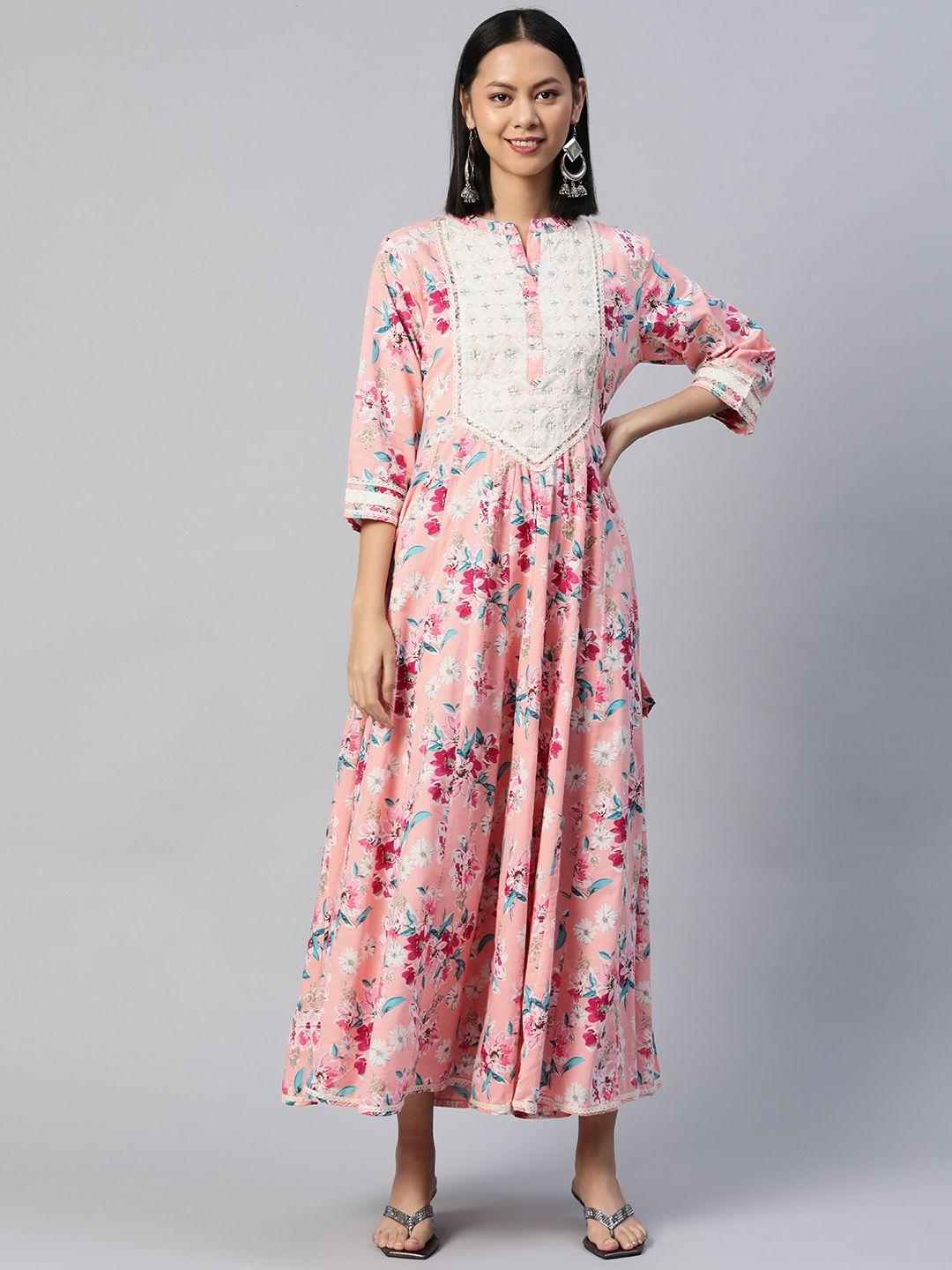readiprint fashions floral ethnic a-line maxi dress