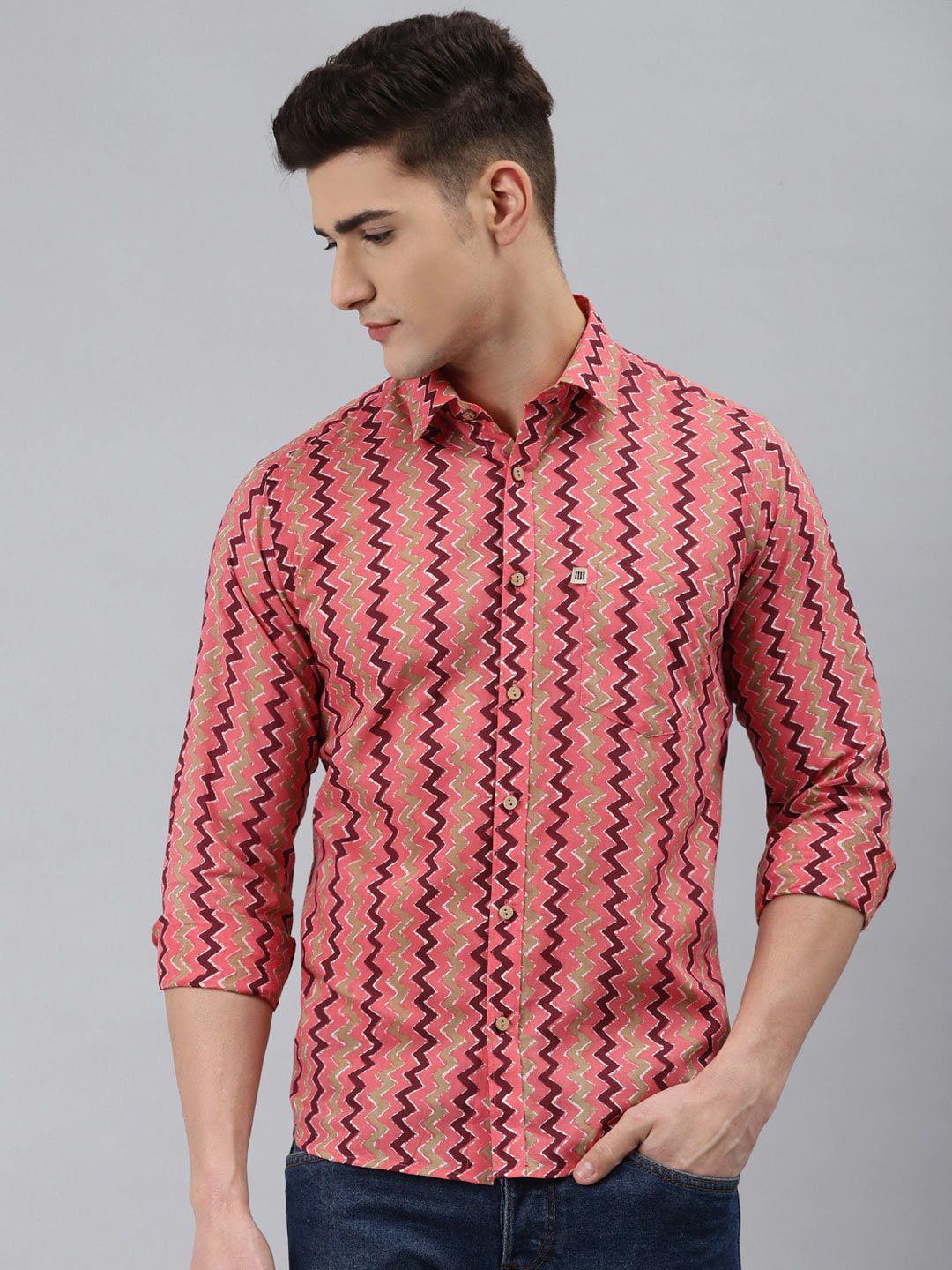 readiprint fashions men chevron printed casual cotton shirt