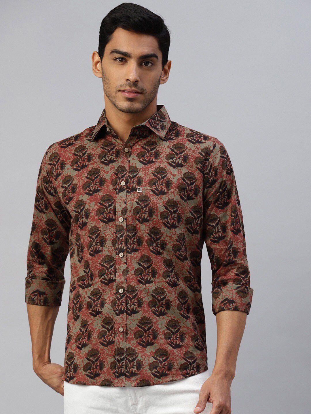 readiprint fashions men floral printed casual cotton shirt