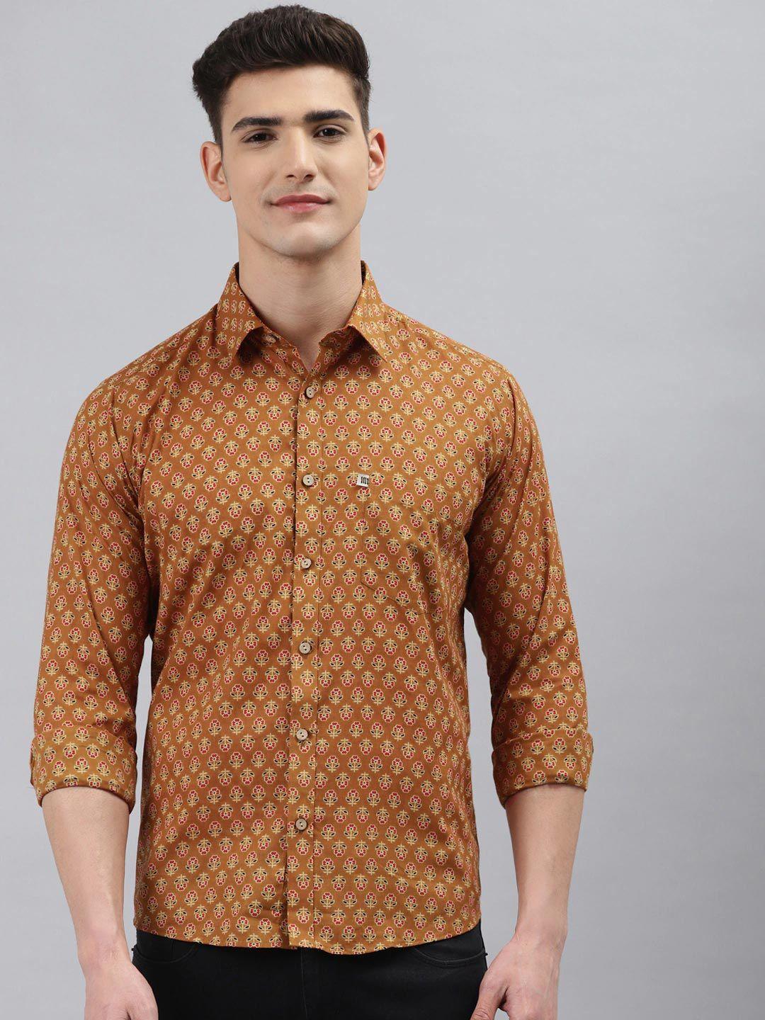 readiprint fashions men floral printed cotton casual shirt