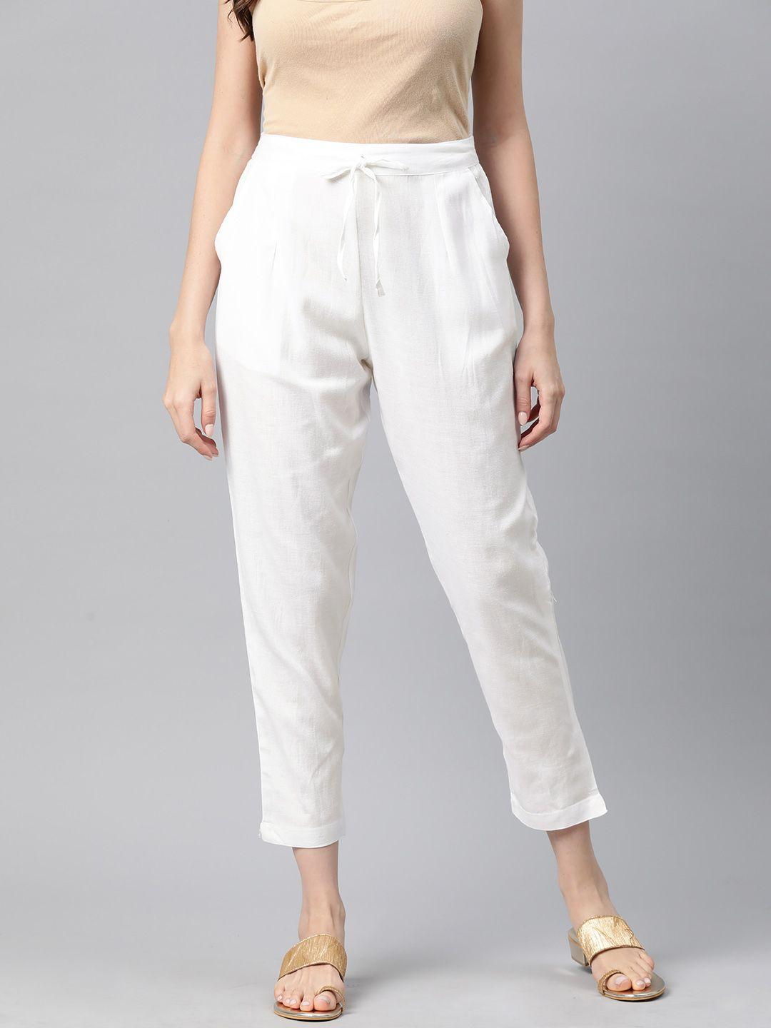 readiprint fashions pleated cropped trousers