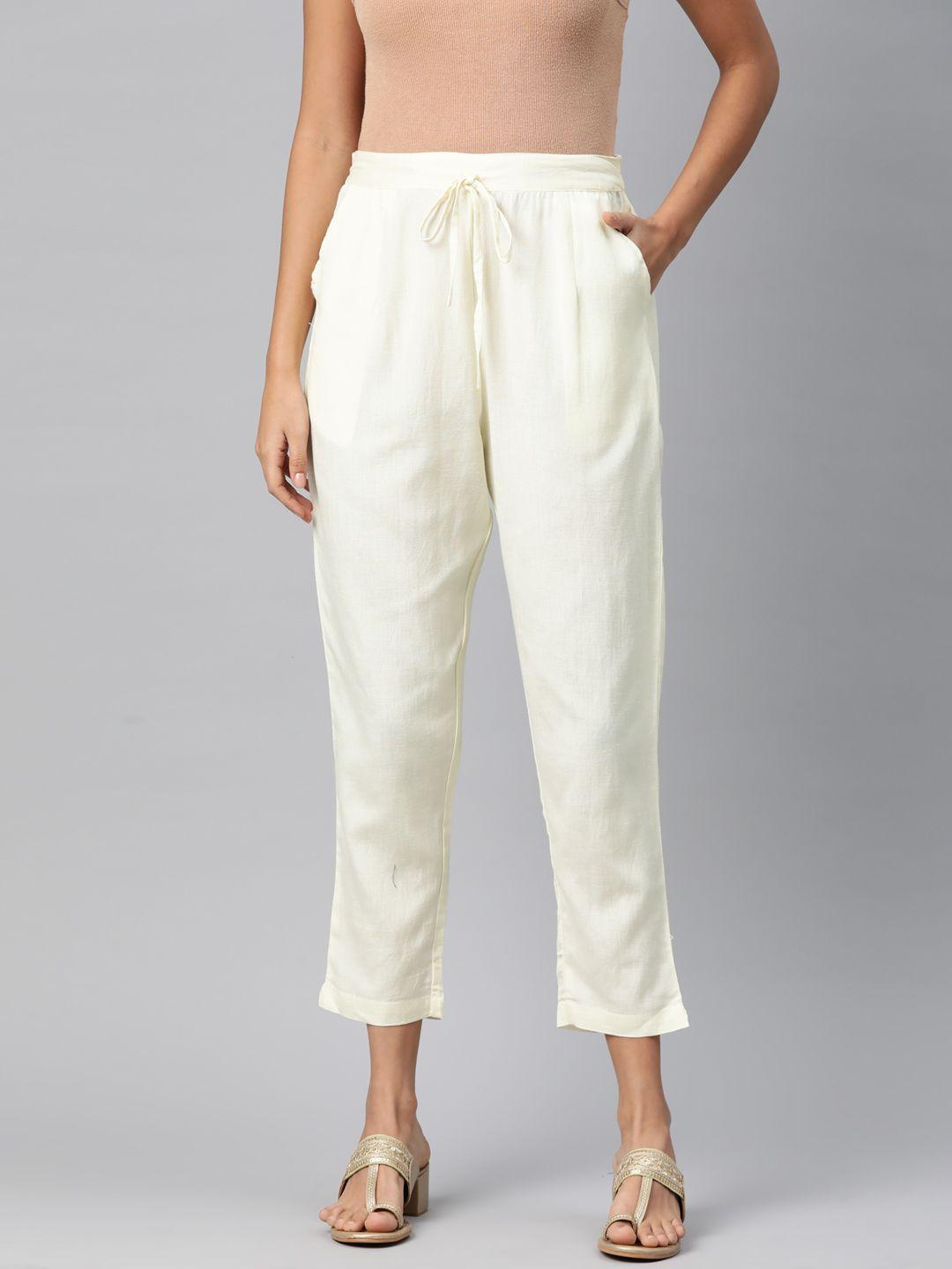 readiprint fashions pleated cropped trousers