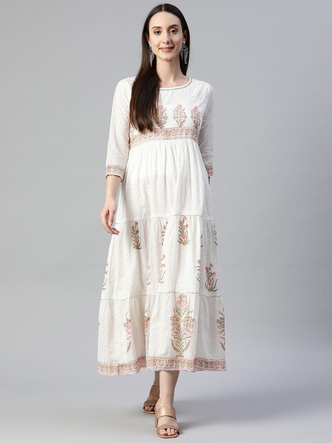 readiprint fashions sequinned floral maxi ethnic dress