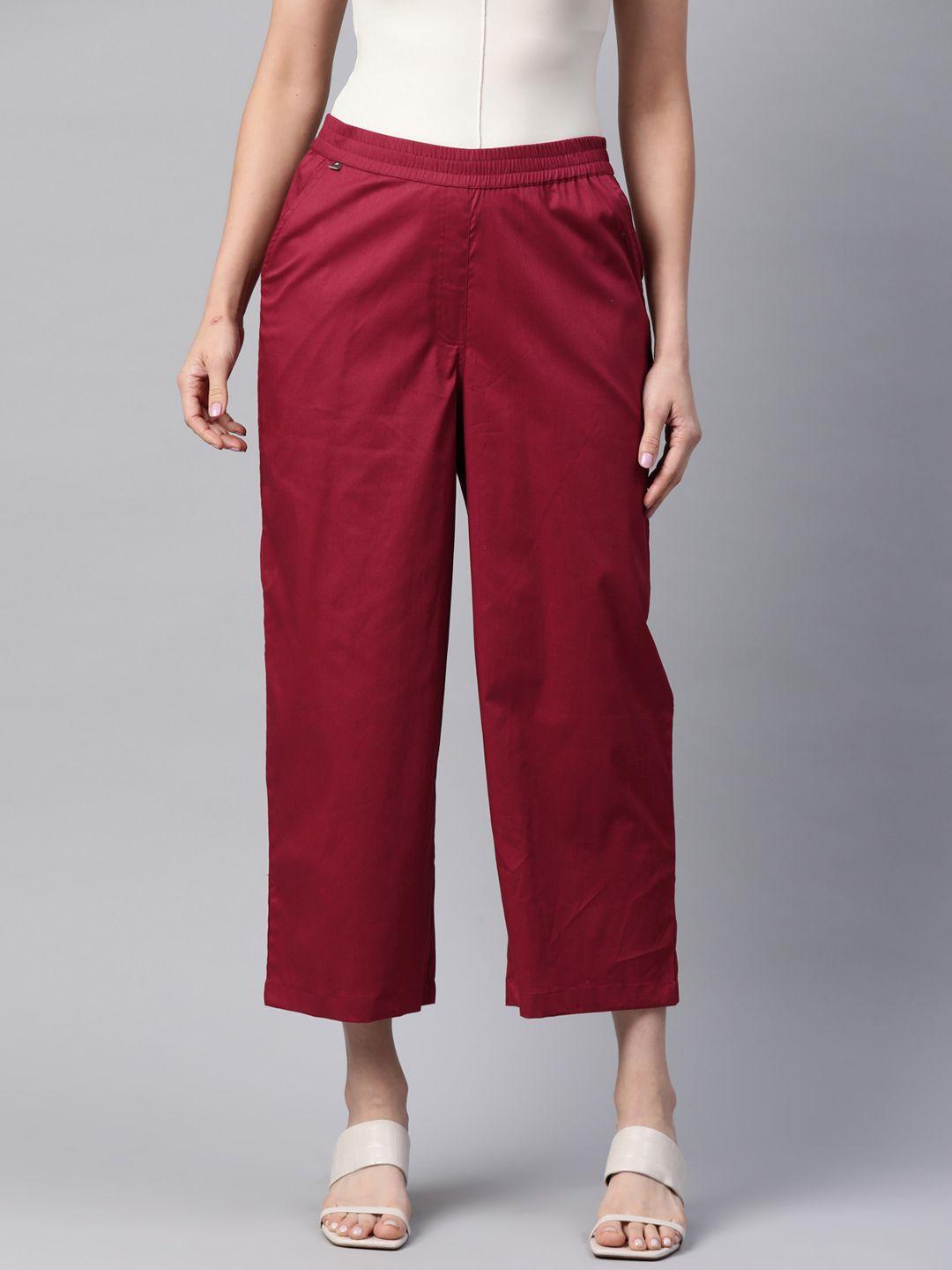 readiprint fashions straight fit high-rise culottes trousers