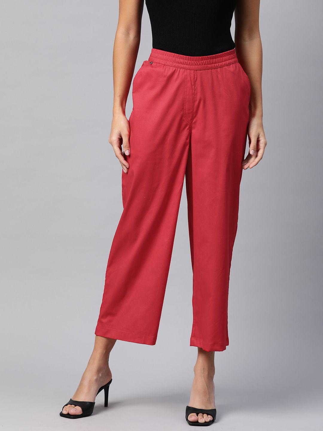 readiprint fashions straight fit high-rise culottes trousers