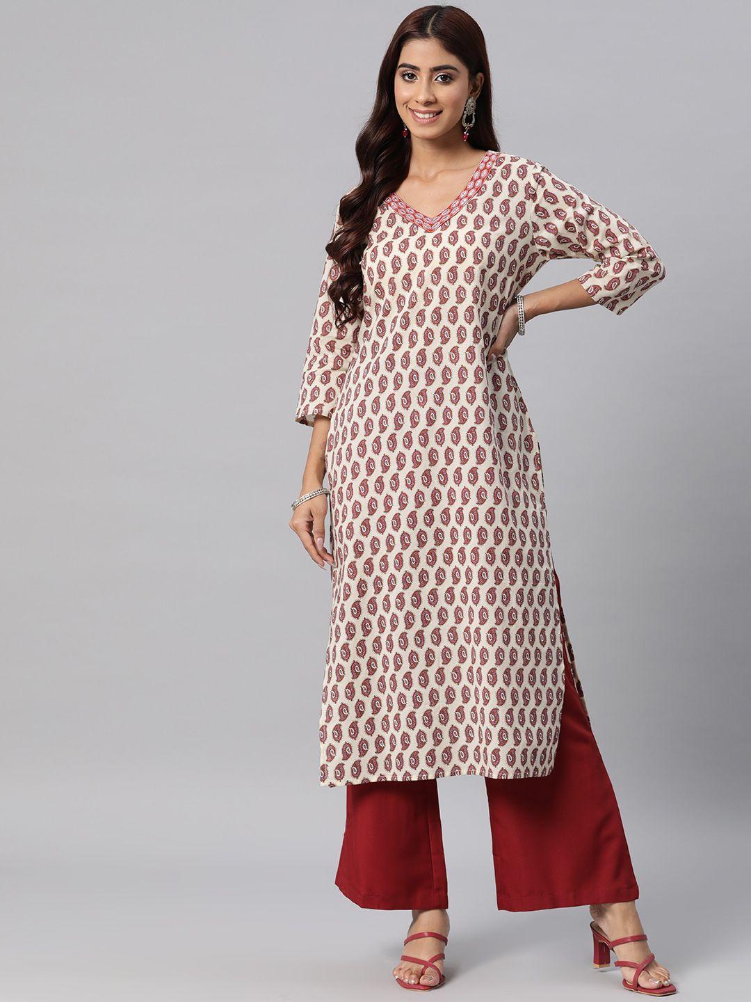 readiprint fashions women ethnic motifs printed cotton kurta