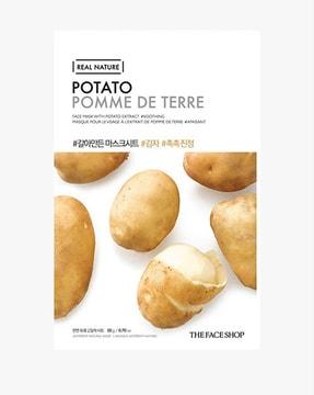 real nature potato face mask