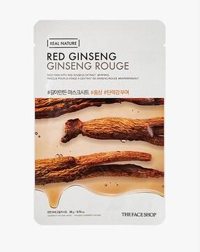 real nature red ginseng face mask