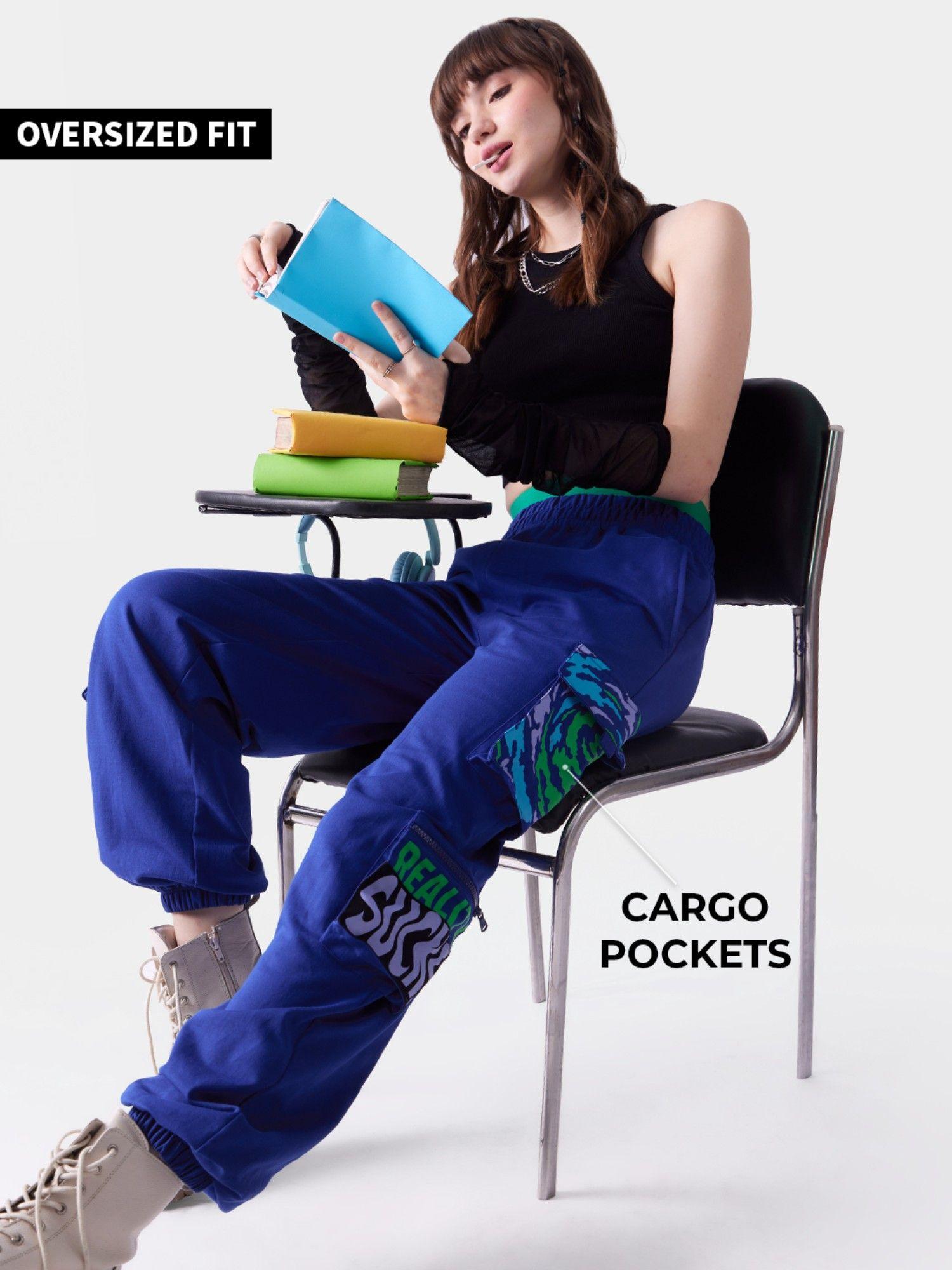 reality sucks women cargo joggers