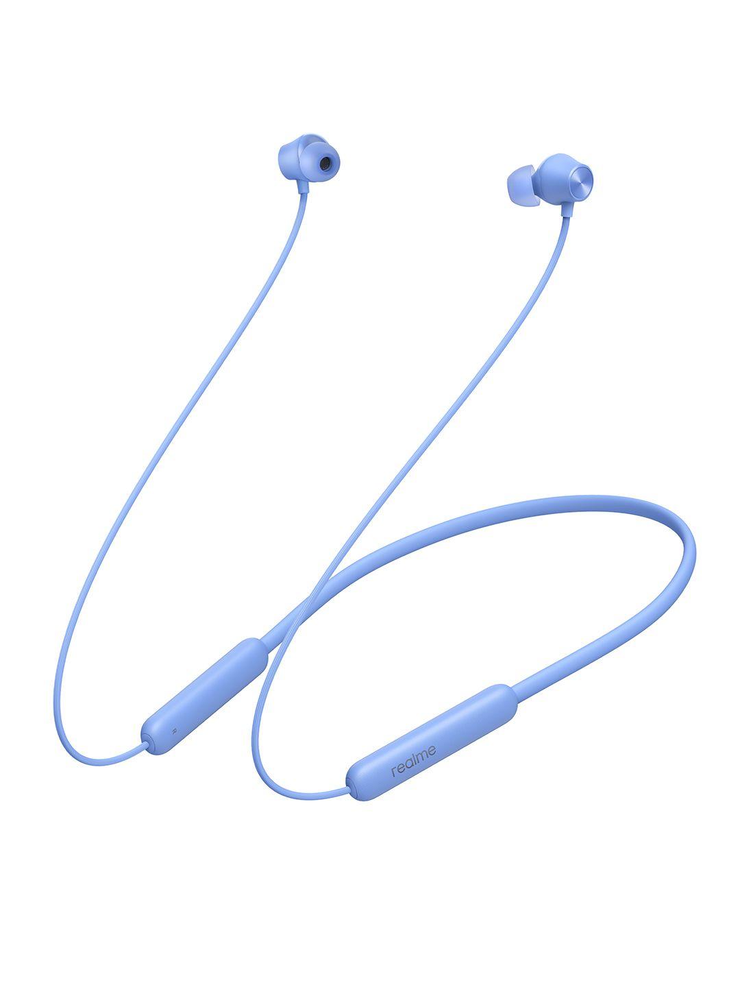 realme blue buds wireless 2 neo with type-c fast charge & bass boost bluetooth headset- in the ear