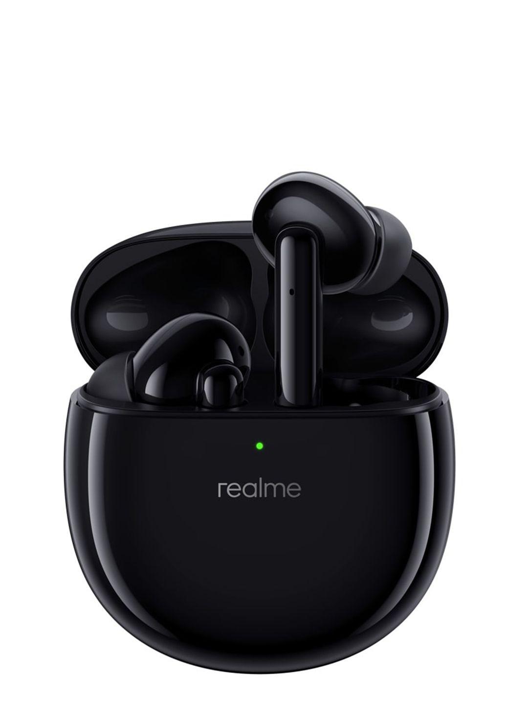realme matte black buds air pro active noise cancellation enabled bluetooth headset- true wireless