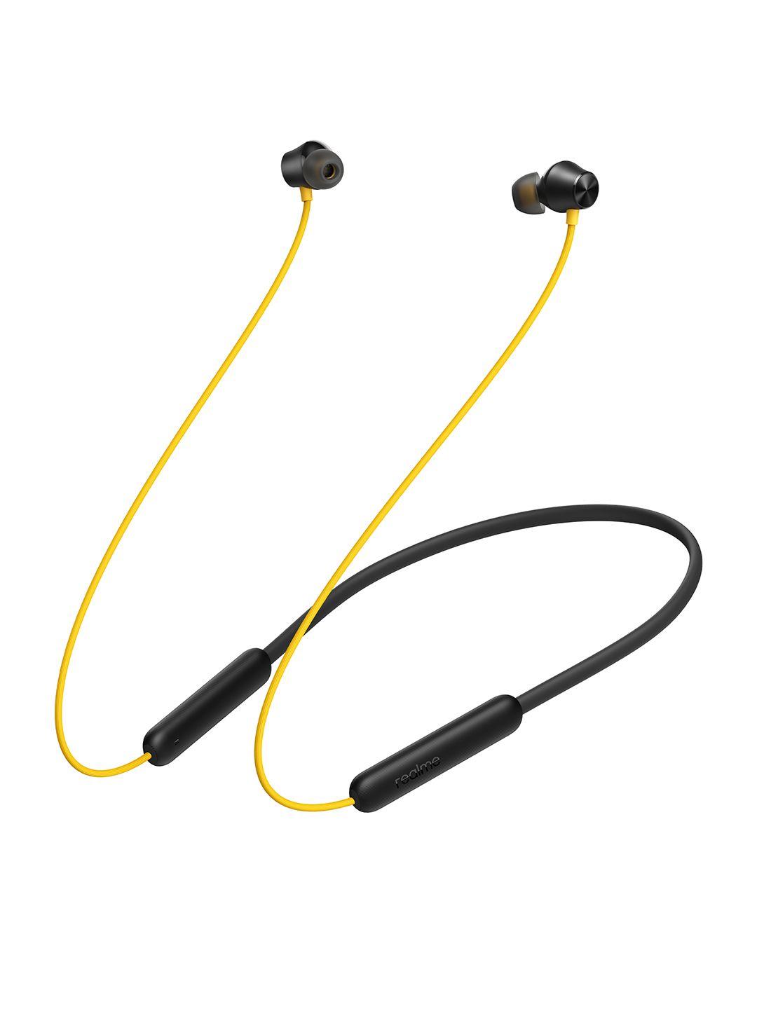 realme black buds wireless 2 neo with type-c fast charge & bass boost bluetooth headset- in the ear