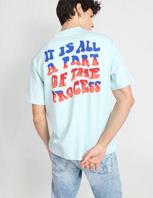 rear print oversized t-shirt