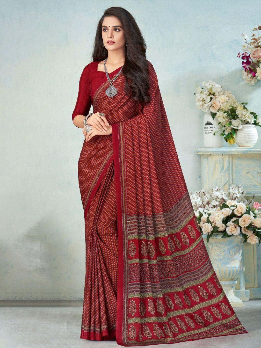 reboot fashions ethnic motifs printed crepe silk saree