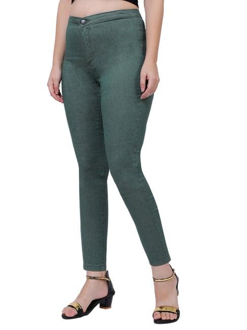 recap olive skinny fit high rise jeans