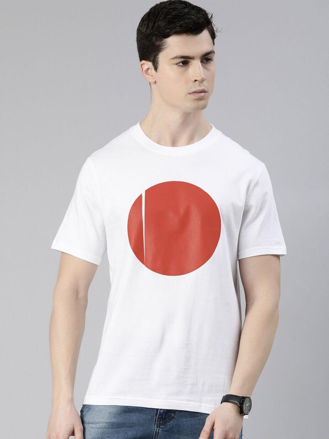recast geometric printed pure cotton bio finish t-shirt