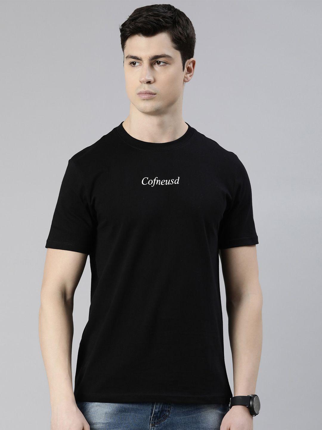 recast typography pure cotton bio finish applique t-shirt
