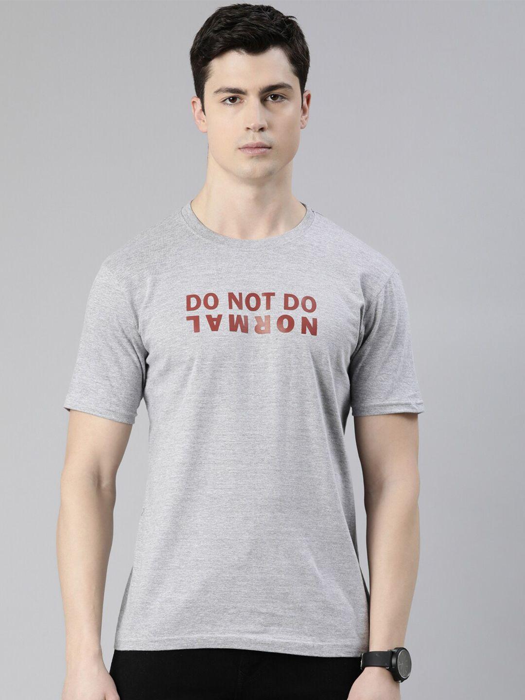 recast bio finish typography printed cotton t-shirt