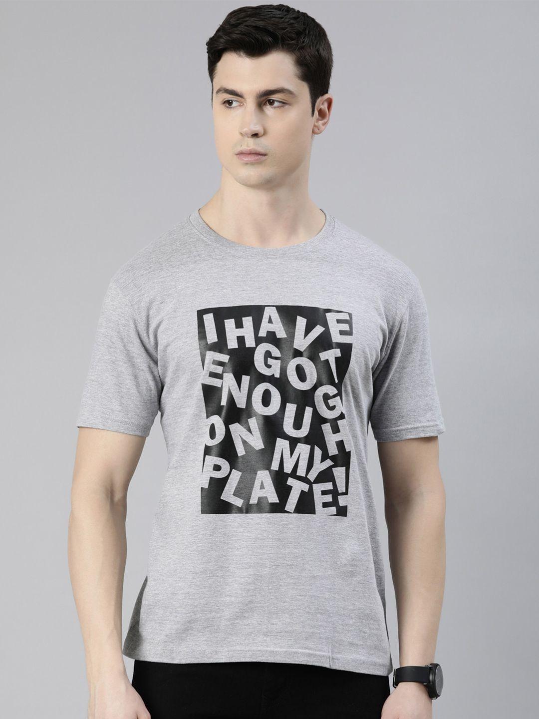 recast typography printed regular fit bio finish cotton t-shirt