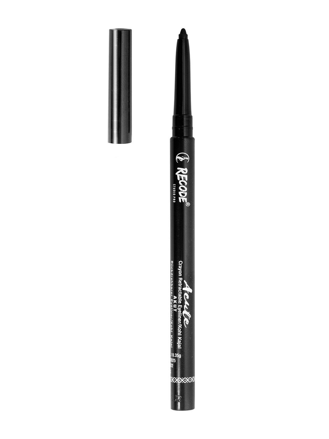 recode acute smudge proof & waterproof crayon retractable eyeliner 0.35 g - black 01