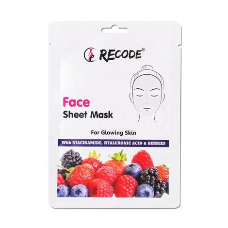 recode face sheet mask- glowing skin