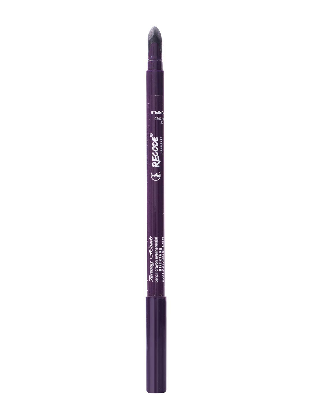 recode studio pro turning heads crayon gel eyeliner cum kajal pencil 1.20 g- jamunia purple 07