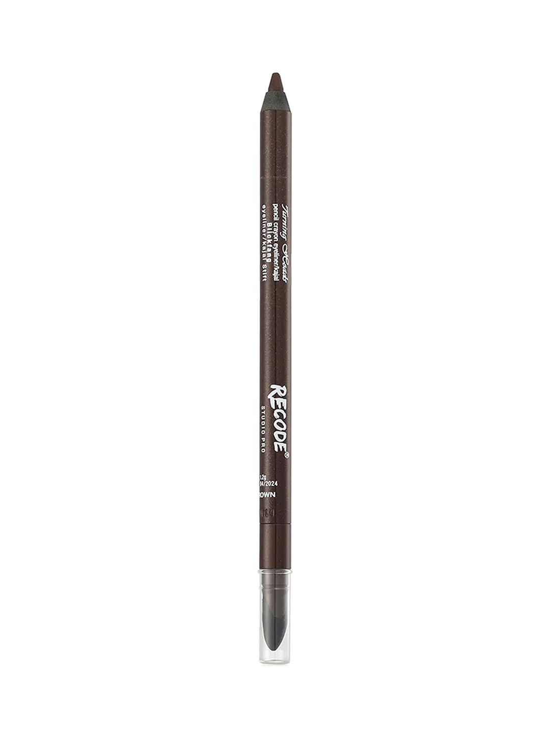 recode studio pro turning heads crayon gel eyeliner cum kajal pencil 1.20 g-epic brown 03