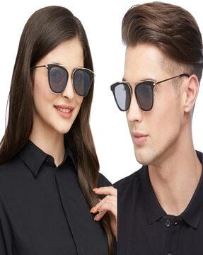 rectangular shaped wayfarers  sun glasses