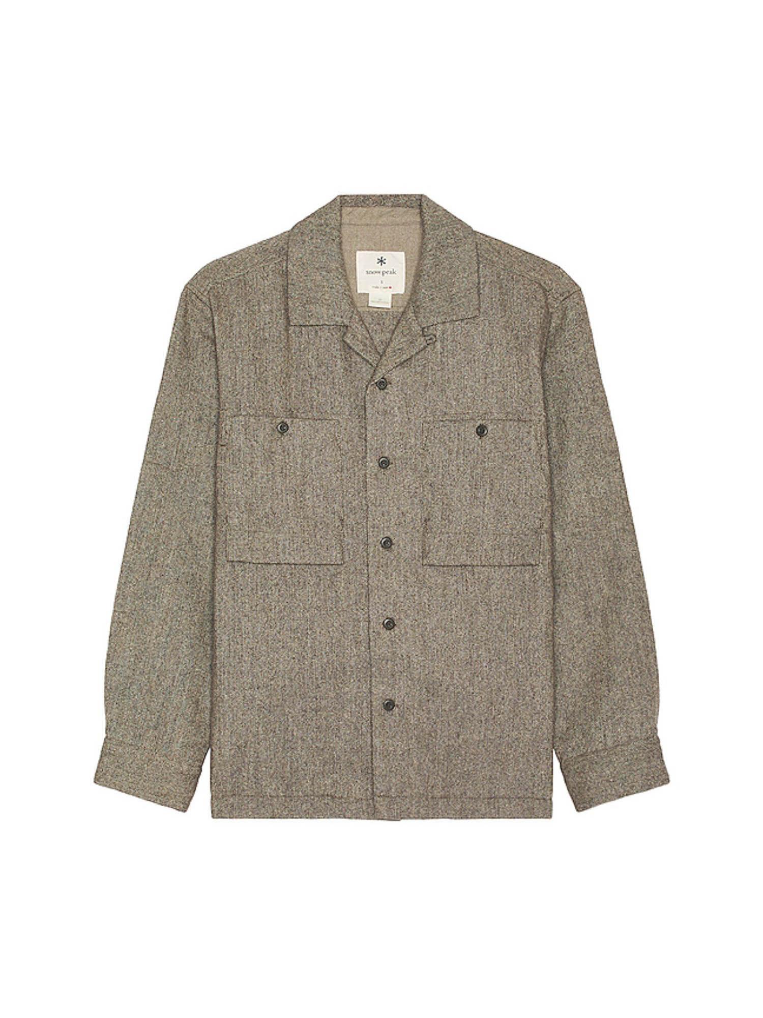 recycled wool field shirt